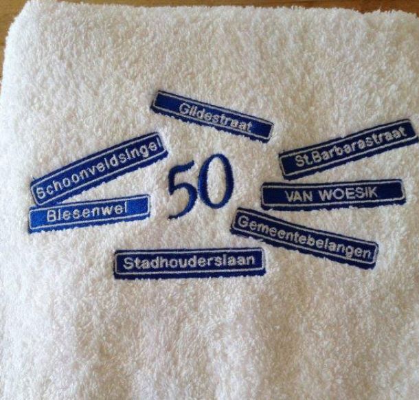 50 jaar straatnamen | © Borduurstudio Brabant